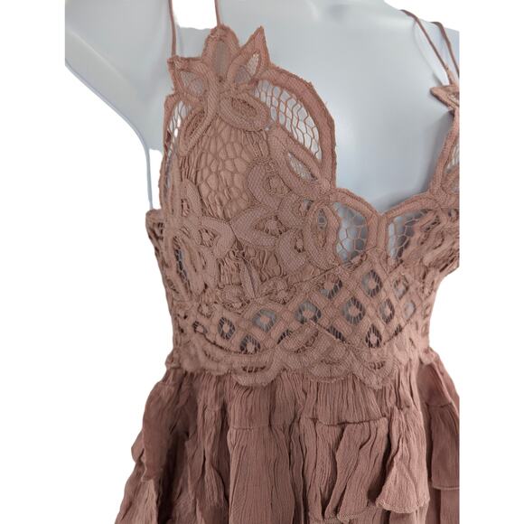 Free People Pink Adella Camisole Top Size Small - Picture 6 of 12